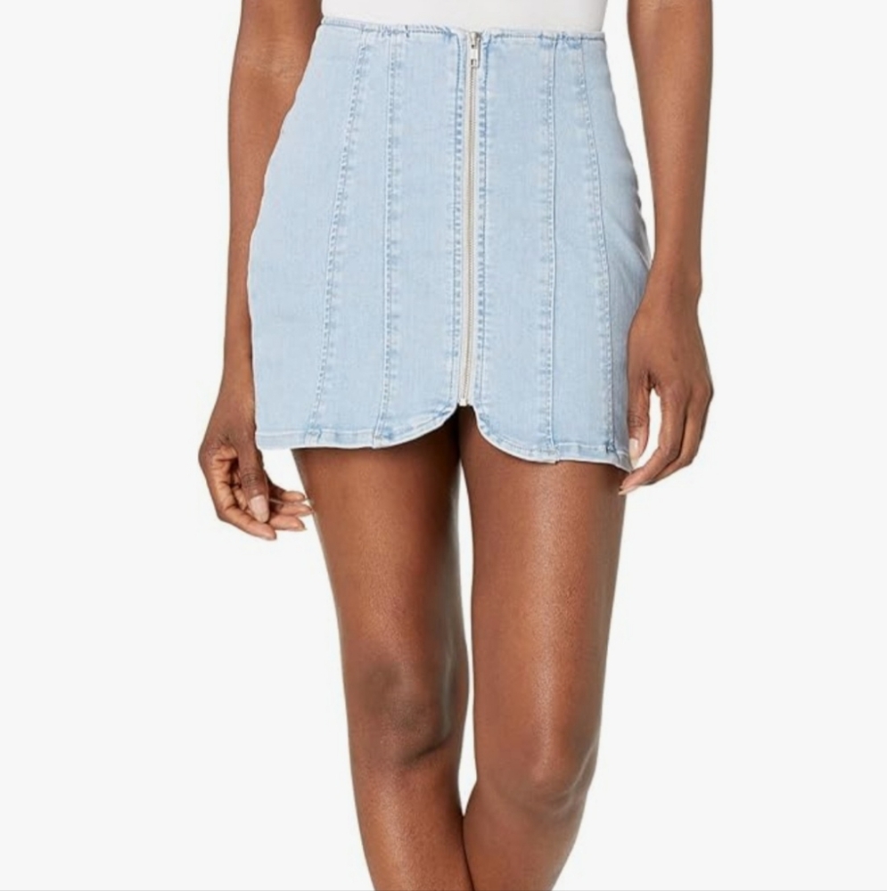 Free People Layla Denim Mini Skirt